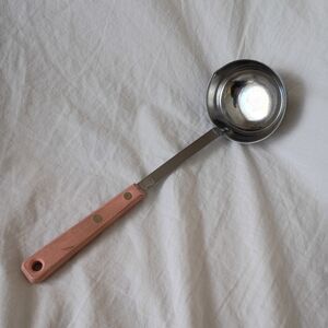 Ekco Forge VTG Stainless Steel Ladle with Pink Handle Soup Stew Made In USA